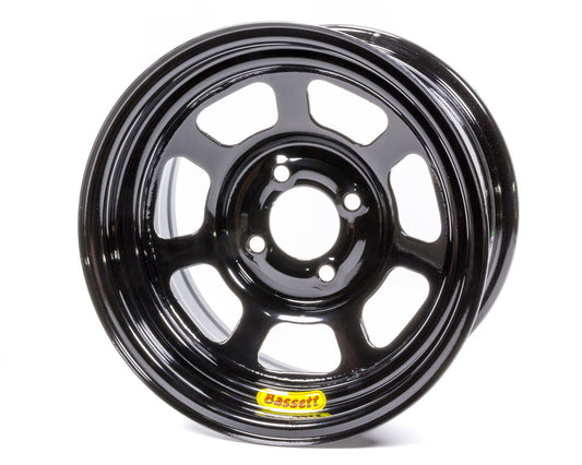 Wheel - Inertia Advantage - 13 x 7 in - 4.000 in Backspace - 4 x 100 mm Bolt Pattern - Steel - Black Powder Coat - Each