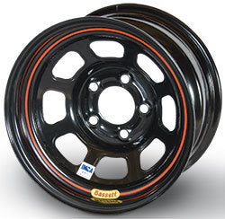 Wheel - 13 x 7 in - 4.000 in Backspace - 4 x 4.50 in Bolt Pattern - Beadlock - Steel - Black Powder Coat - Each