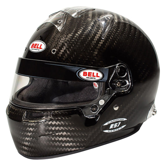 Helmet - RS7 - Full Face - Snell SA2020 - FIA Approved - Head and Neck Support Ready - No Duckbill - Carbon Fiber - Size 7 Plus - Each