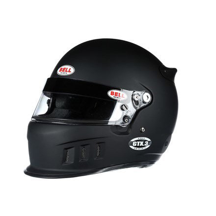 Helmet - GTX3 - Snell SA2020 - FIA Approved - Head and Neck Support Ready - Flat Black - Size 7-1/8 - Each