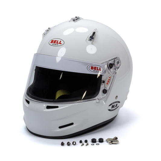 Helmet - M8 - Snell SA2020 - Head and Neck Support Ready - White - 3X-Large - Each