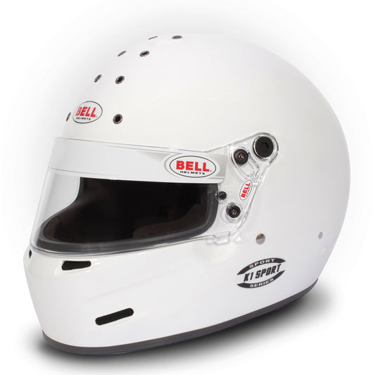 Helmet - K-1 Sport - Full Face - Snell SA2020 - Head and Neck Support Ready - White - X-Small - Each