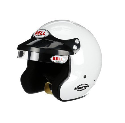 Helmet - Sport Mag - Open Face - Snell SA2020 - Head and Neck Support Ready - White - Small - Each