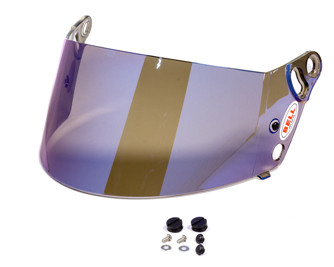 Helmet Shield - Blue Mirrored - Anti-Scratch - SRV-8 Style - M.8 Model Helmets - Each