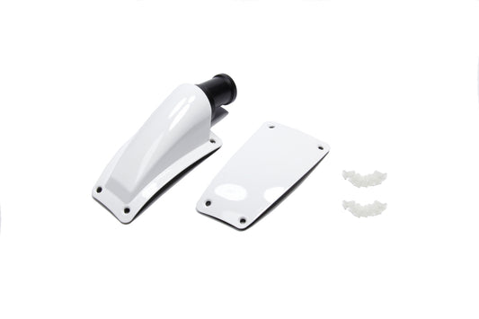 Helmet Air Inlet - Side Mount - Forced Air - Quick Lock Nozzle - White - BR.1 - Kit