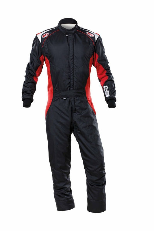 Driving Suit - ADV-TX Series - 1-Piece - SFI 3.2A/5 - Multi-Layer - Fire Retardant Fabric - Black / Red - 2X-Large - Each