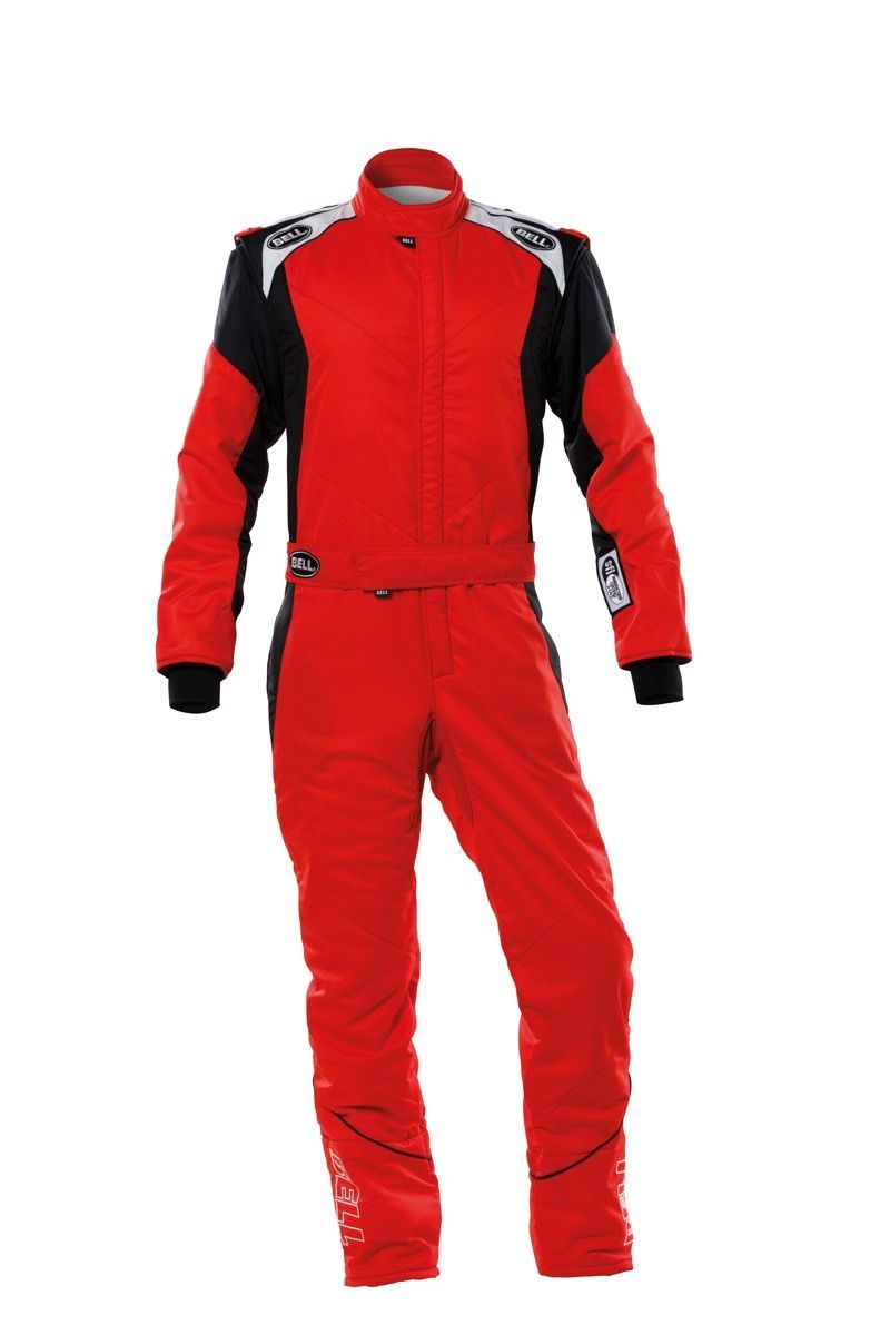 Driving Suit - PRO-TX Series - 1-Piece - SFI 3.2A/5 - Multi-Layer - Fire Retardant Fabric - Red / Black - 2X-Large - Each