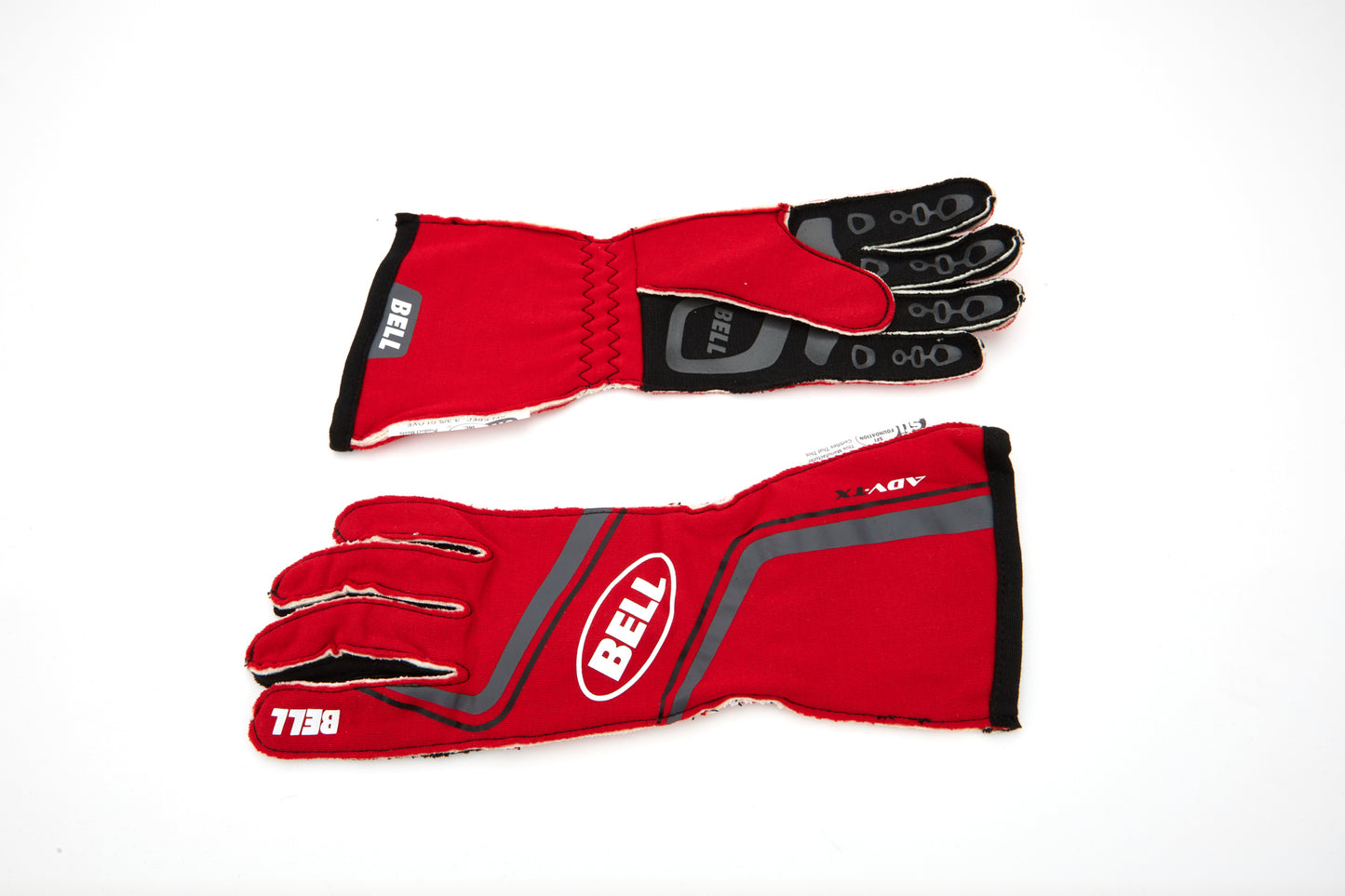 Driving Gloves - ADV-TX - SFI 3.3/5 - Double Layer - Nomex - Elastic Cuff - Red / Black - 2X-Large - Pair