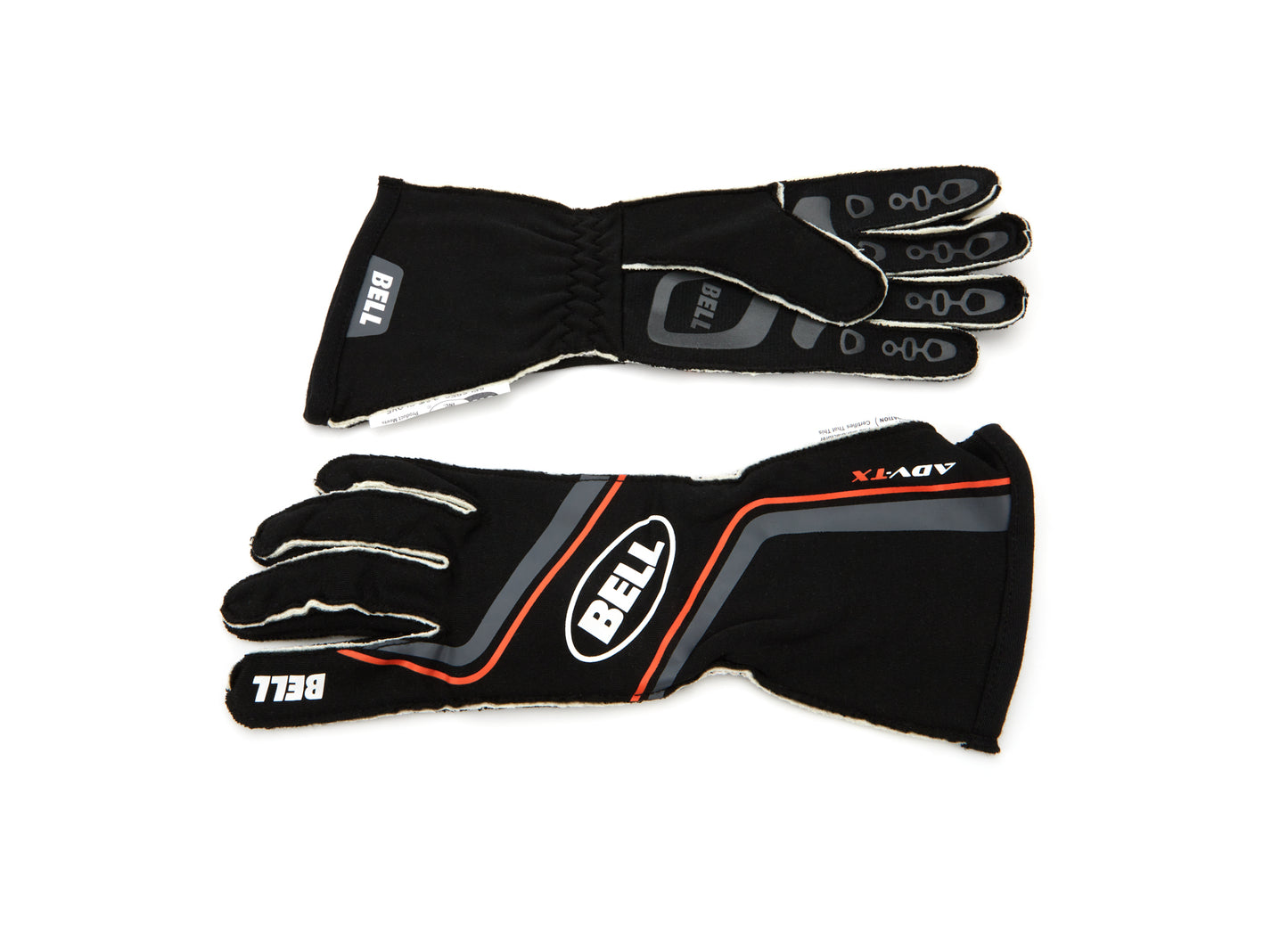 Driving Gloves - ADV-TX - SFI 3.3/5 - Double Layer - Nomex - Elastic Cuff - Black / Orange - Medium - Pair