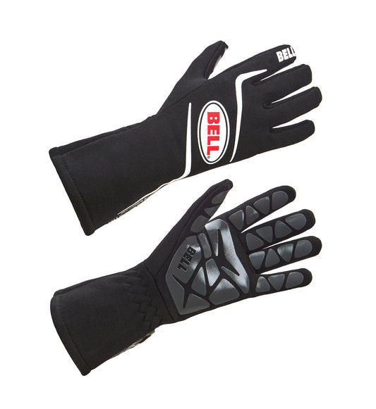 Driving Gloves - Sport-YTX - SFI 3.3/5 - Double Layer - Fire Retardant Fabric - Elastic Cuff - Black - Youth Large - Pair