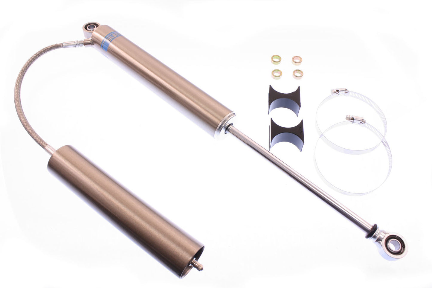 Shock - 7100 Series - Monotube - Reservoir - 16.10 in Compressed / 27.68 in Extended - 2.00 in OD - 360-80 Valve - Steel - Nickel Plated - Each