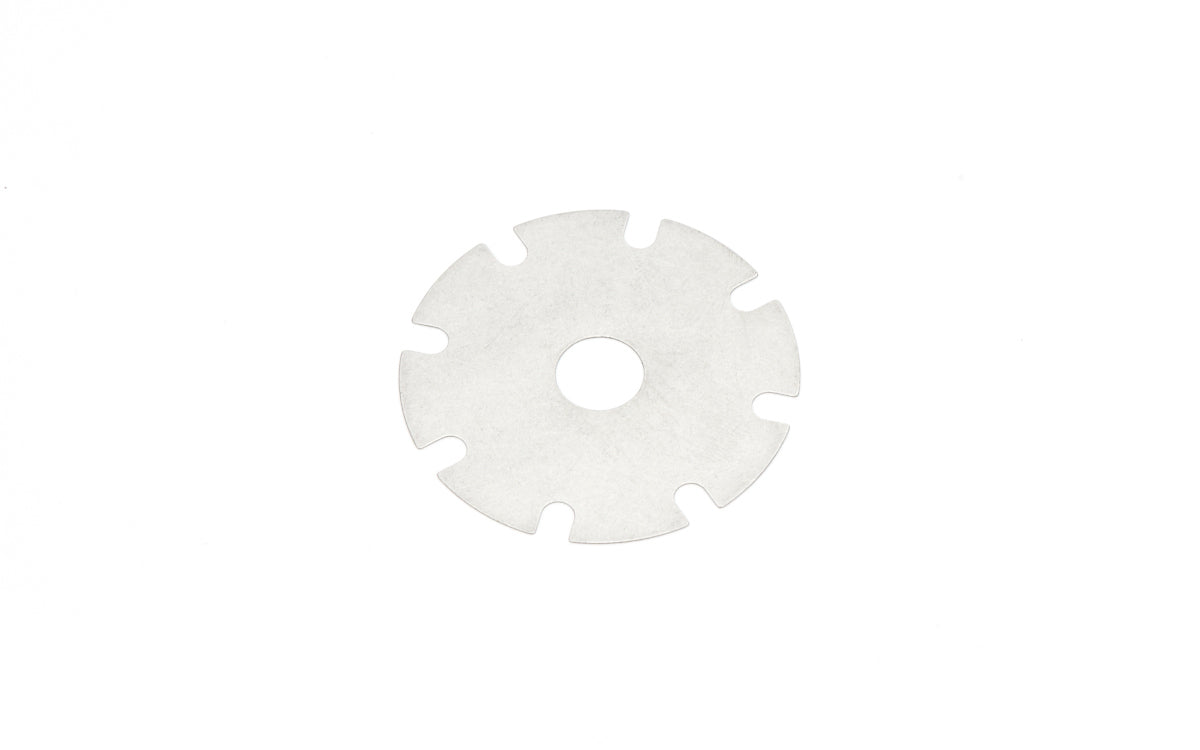 Shock Valve - Disc - 1.44 x 0.006 in - 0.189 in Bypass - Steel - Natural - Each
