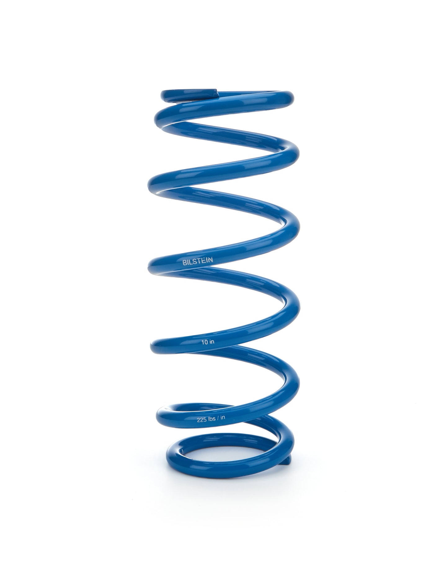 Coil Spring - Coil-Over - 2.5 in ID - 10 in Length - 225 lb/in Spring Rate - Steel - Blue Powder Coat - Each