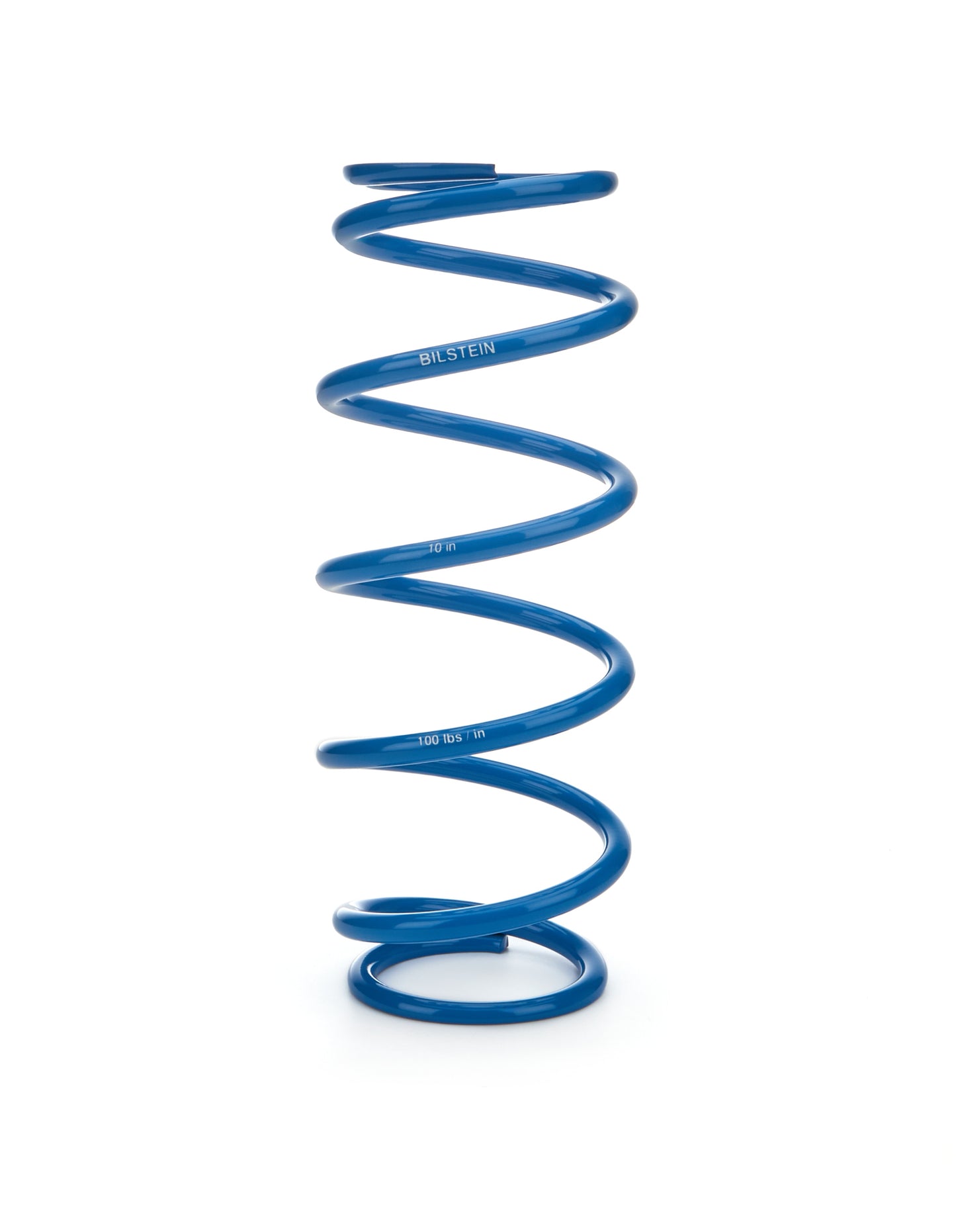 Coil Spring - Coil-Over - 2.5 in ID - 10 in Length - 100 lb/in Spring Rate - Steel - Blue Powder Coat - Each