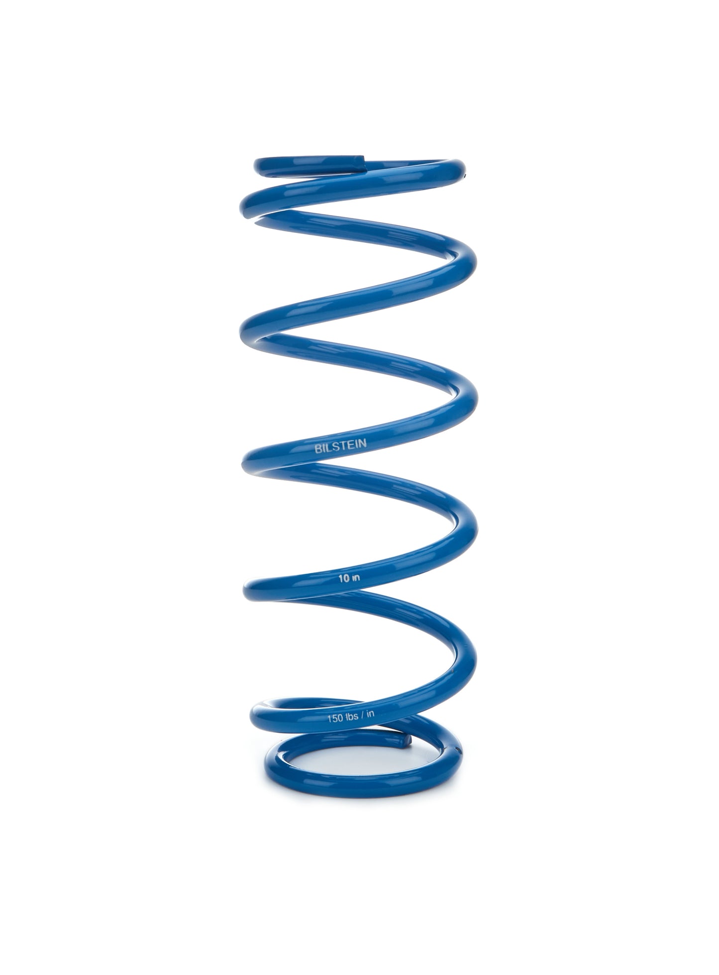 Coil Spring - Coil-Over - 2.5 in ID - 10 in Length - 150 lb/in Spring Rate - Steel - Blue Powder Coat - Each