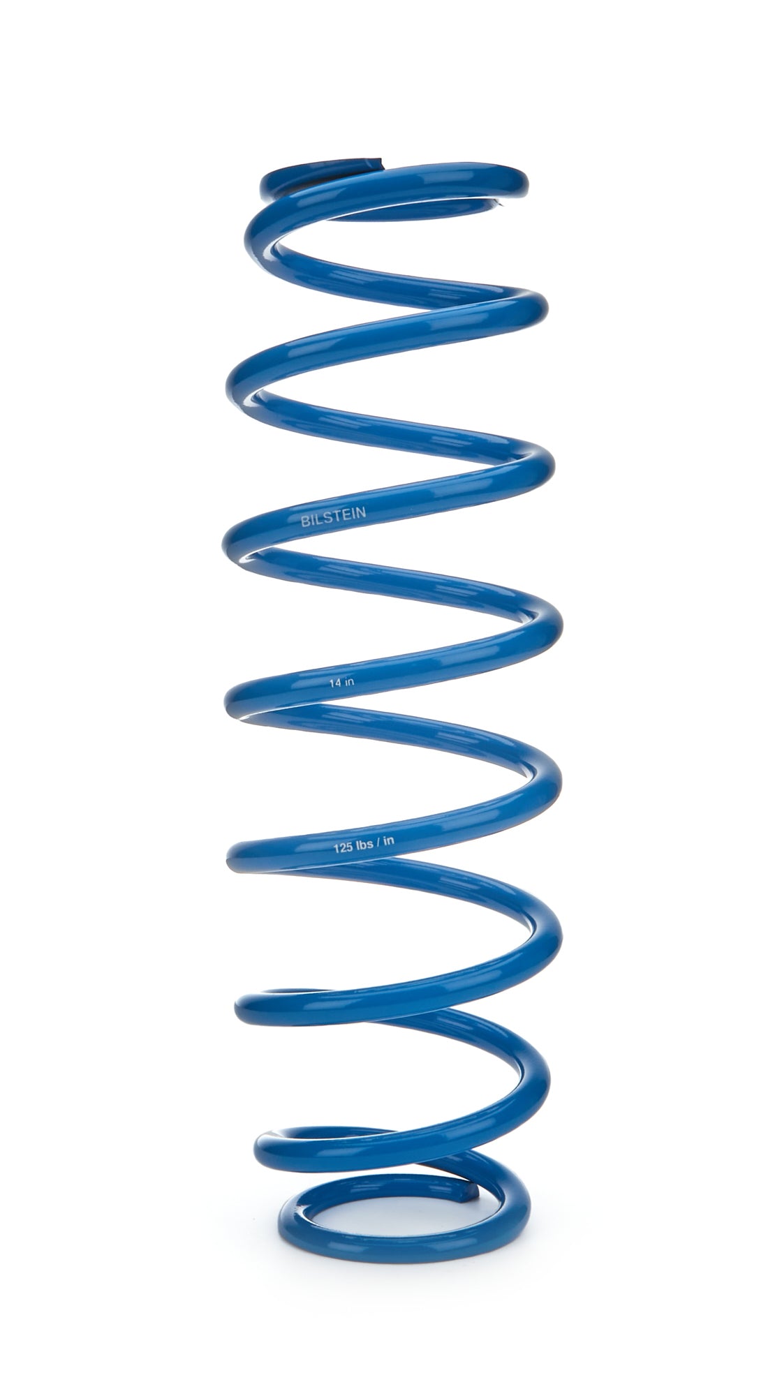 Coil Spring - Coil-Over - 2.5 in ID - 14 in Length - 125 lb/in Spring Rate - Steel - Blue Powder Coat - Each