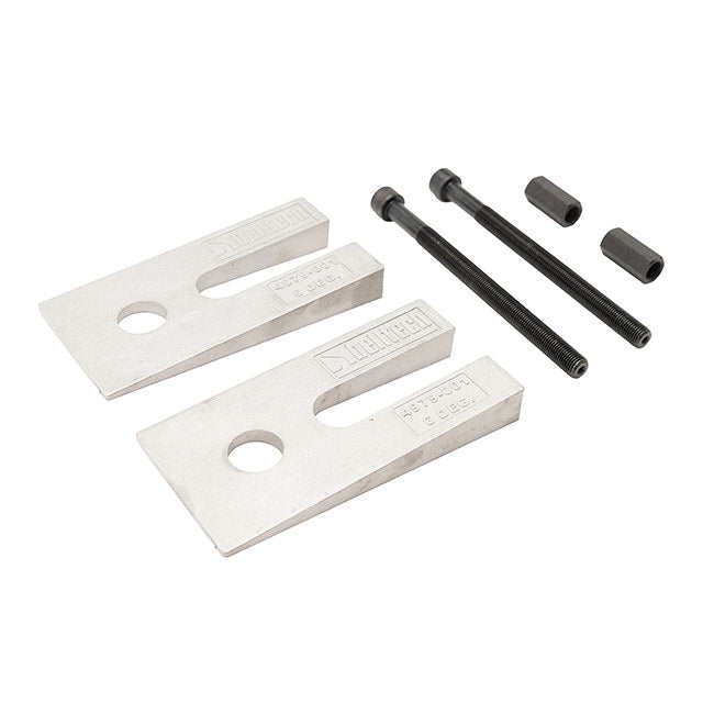 Leaf Spring Shim - 4 Degree - 2-1/2 / 3 in Width - Aluminum - Natural - Pair