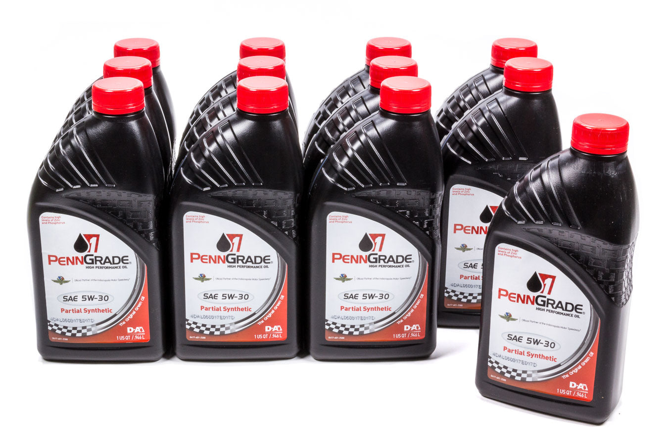 Motor Oil - High Zinc - 5W30 - Semi-Synthetic - 1 qt Bottle - Set of 12