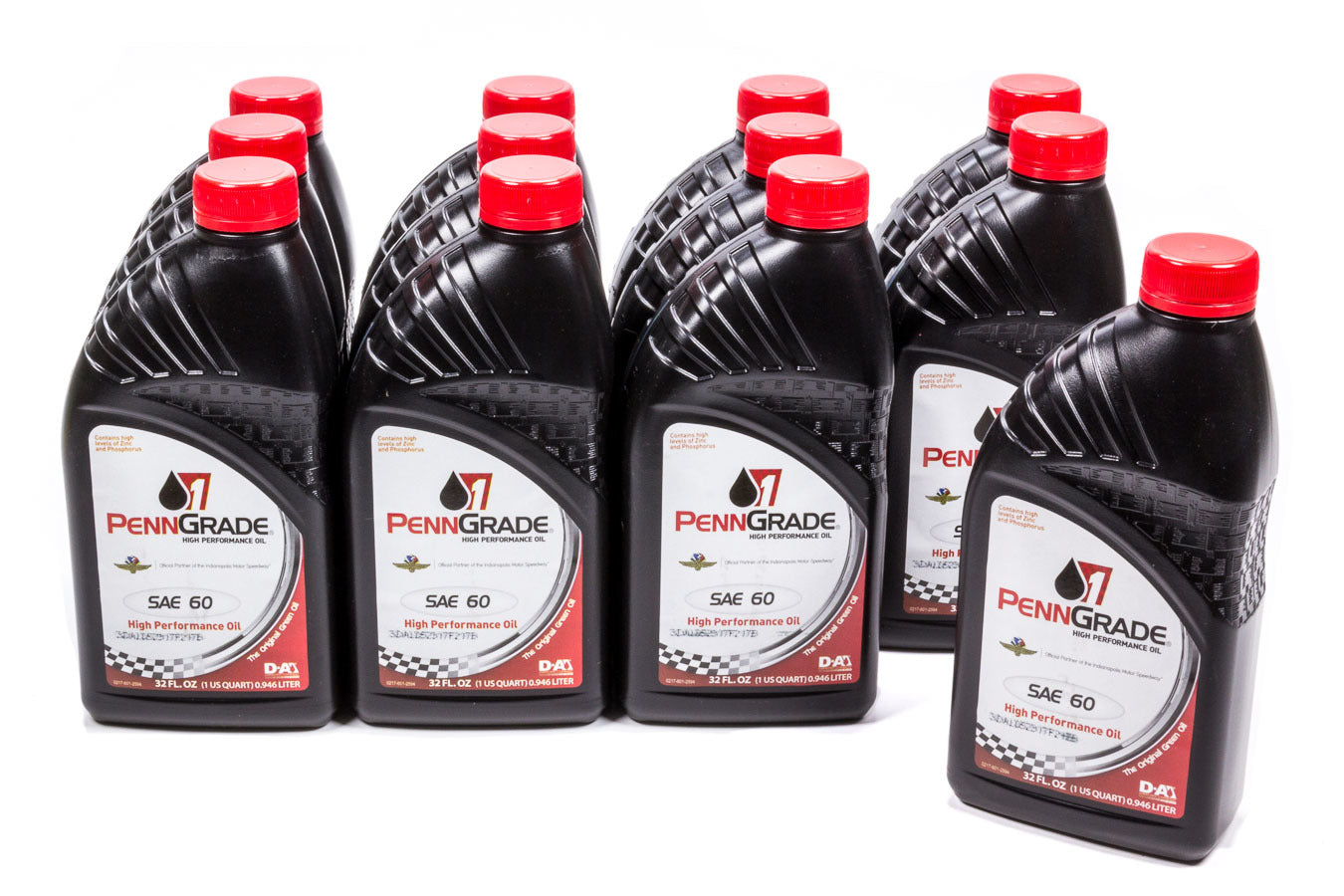 Motor Oil - High Zinc - 60W - Conventional - 1 qt Bottle - Set of 12