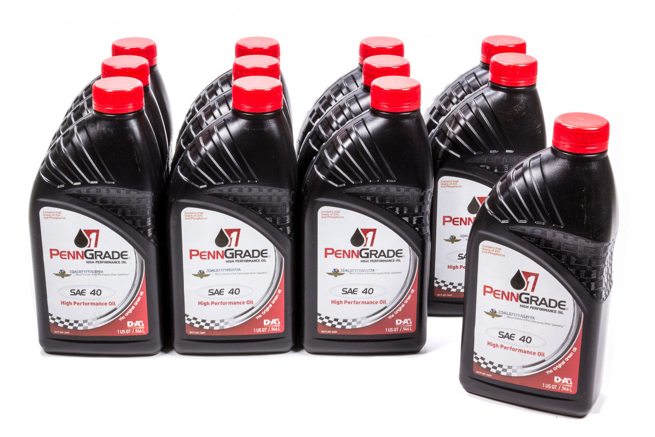 Motor Oil - High Zinc - 40W - Conventional - 1 qt Bottle - Set of 12