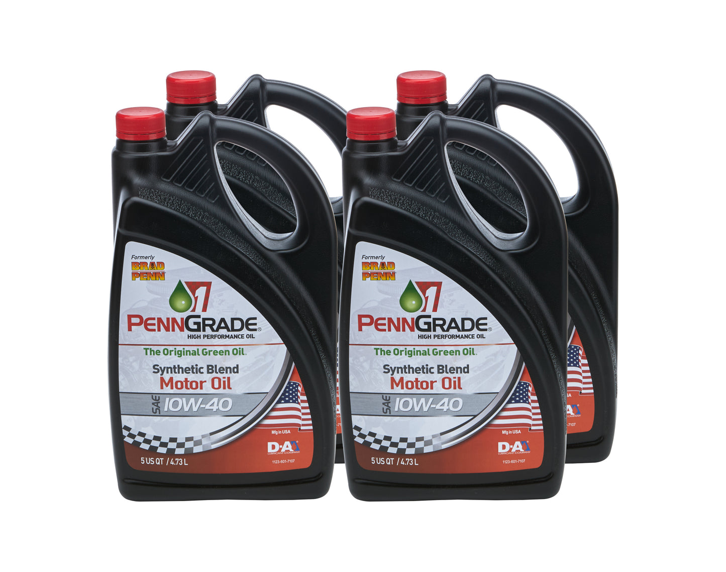 Motor Oil - High Zinc - 10W40 - Semi-Synthetic - 5 qt Jug - Set of 4