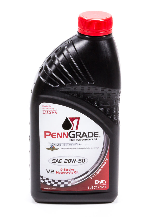 Motor Oil - 20W50 - Conventional - 1 qt Bottle - Motorcycle - Each