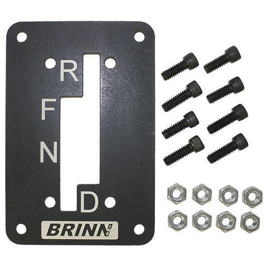 Shifter Gate Plate - Steel - Black Powder Coat - Brinn Predator Circle Track Transmission - Each