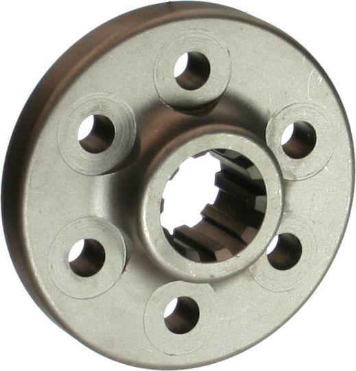 Crankshaft Coupler - 10 Spline - Steel - Natural - Brinn Transmissions - 1-Piece Seal - Chevy V8 - Each