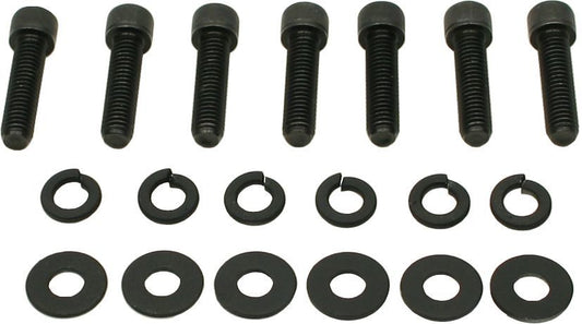 Bellhousing Bolt Kit - 3/8-16 in Thread - 1.875 in Long - Allen Head - Washers Included - Steel - Black Oxide - Set of 7