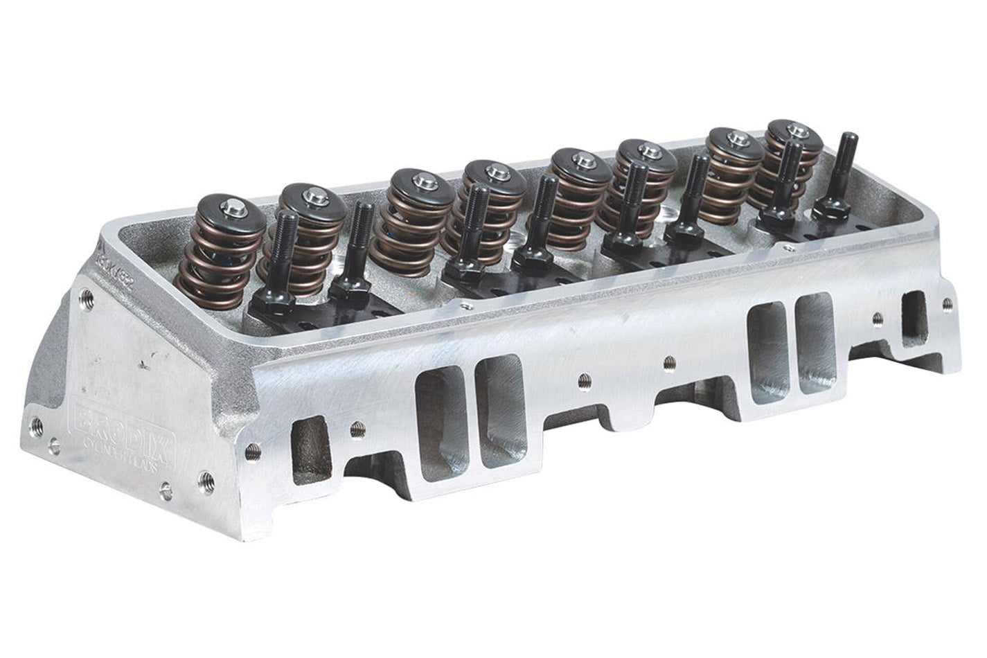 Cylinder Head - IK 180 - Assembled - 2.020 / 1.600 in Valves - 180 cc Intake - 64 cc Chamber - 1.250 in Springs - Straight Plug - Aluminum - Small Block Chevy - Pair