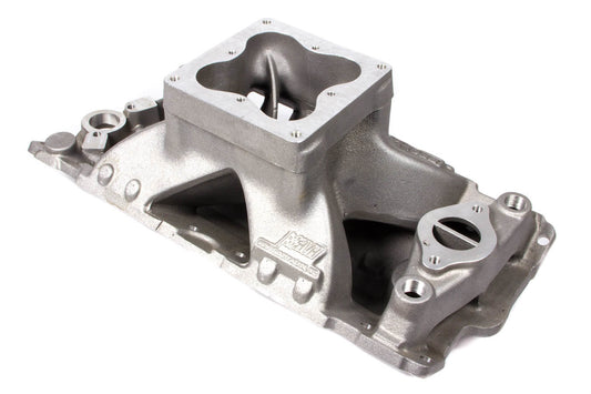 Intake Manifold - Dominator Flange - Single Plane - Aluminum - Natural - Small Block Chevy - Each