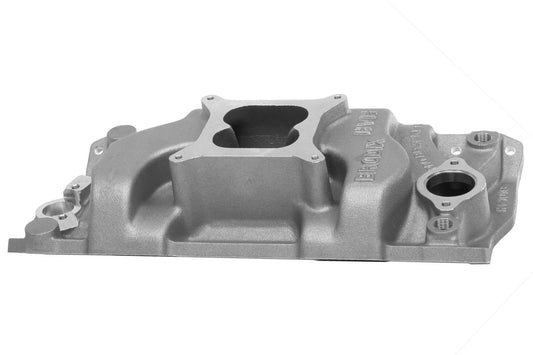 Intake Manifold - Square Bore - Dual Plane - Aluminum - Natural - Small Block Chevy - Each