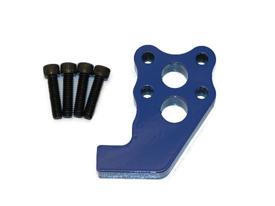 Shock Mount - 2 in Drop - Bolt-On - Steel - Blue Powder Coat - BSB Birdcage - Each