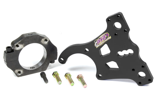 Two Link Clamp - 2-Piece - 3 in ID - 0.75 in Wide - 2-Bolt - Bracket / Hardware - Steel - Black Powder Coat - Kit