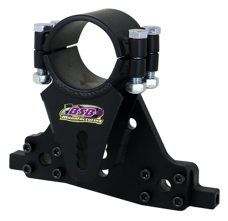 Trailing Arm Bracket - Sport - Frame Mount - Bolt-On - Driver Side - Adjustable - Hardware Included - Steel - Black Powder Coat - Universal - Each