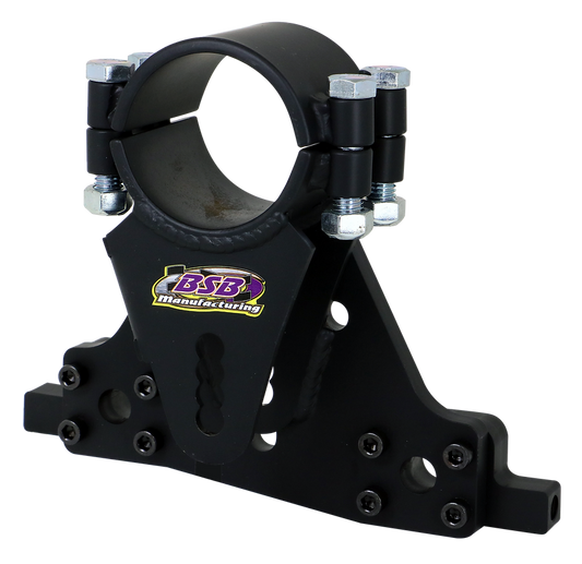 Trailing Arm Bracket - Sport - Frame Mount - Bolt-On - Driver Side - Adjustable - Hardware Included - Steel - Black Powder Coat - Universal - Each