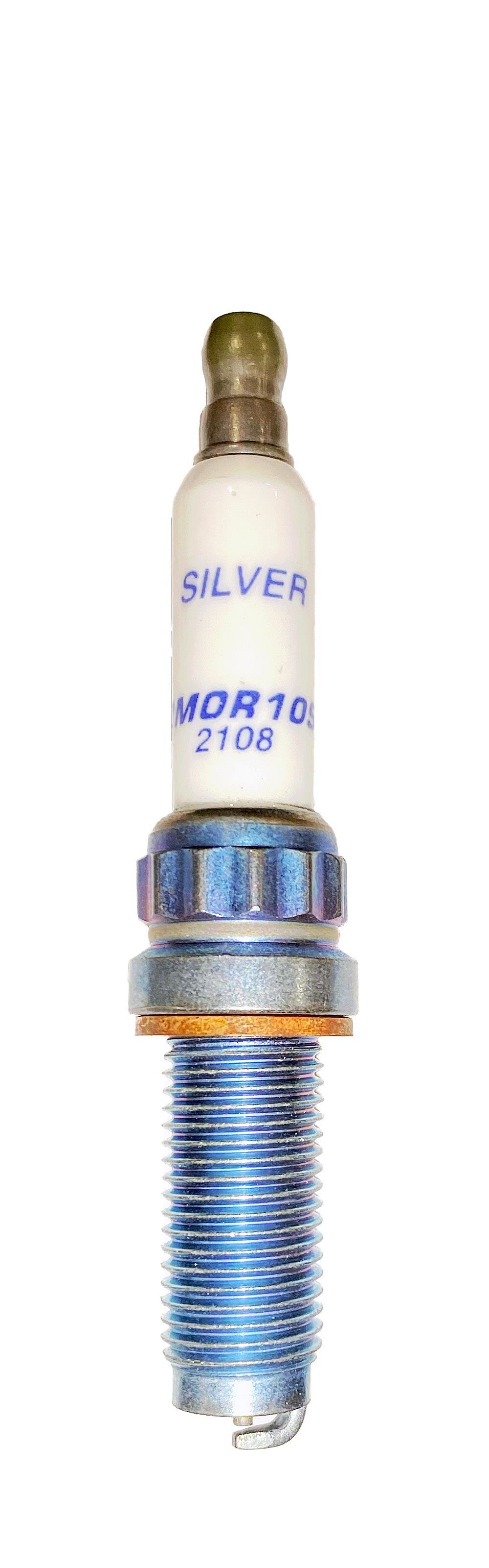 Spark Plug - Silver Racing - 12 mm Thread - 26.1 mm Reach - Heat Range 10 - Gasket Seat - Resistor - Each