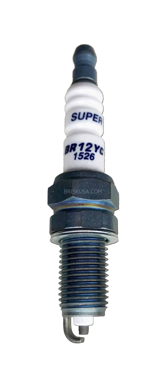 Spark Plug - Super Copper - 12 mm Thread - 19 mm Reach - Heat Range 12 - Gasket Seat - Resistor - Each