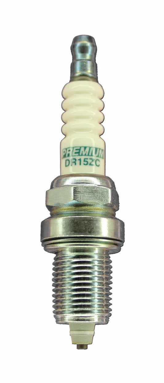 Spark Plug - Premium Racing - 14 mm Thread - 19 mm Reach - Heat Range 15 - Gasket Seat - Resistor - Each