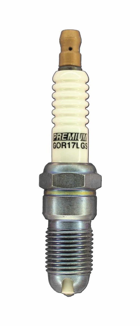 Spark Plug - Premium Racing - 14 mm Thread - 18 mm Reach - Heat Range 17 - Tapered Seat - Resistor - Each