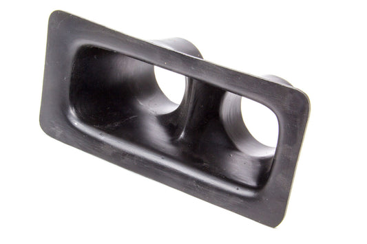 Air or Brake Duct - Bumper Mount - Driver / Passenger Side - Dual 3 in Tube - 10.75 in Long x 5 in Wide - Plastic - Black - Each