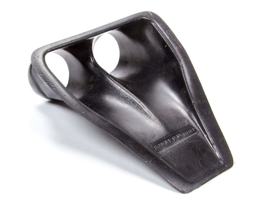 Air or Brake Duct - Body Mount - Driver / Passenger Side - Dual 3 in Tube - 10.5 in Long x 9 in Wide - NACA - Plastic - Black - Each