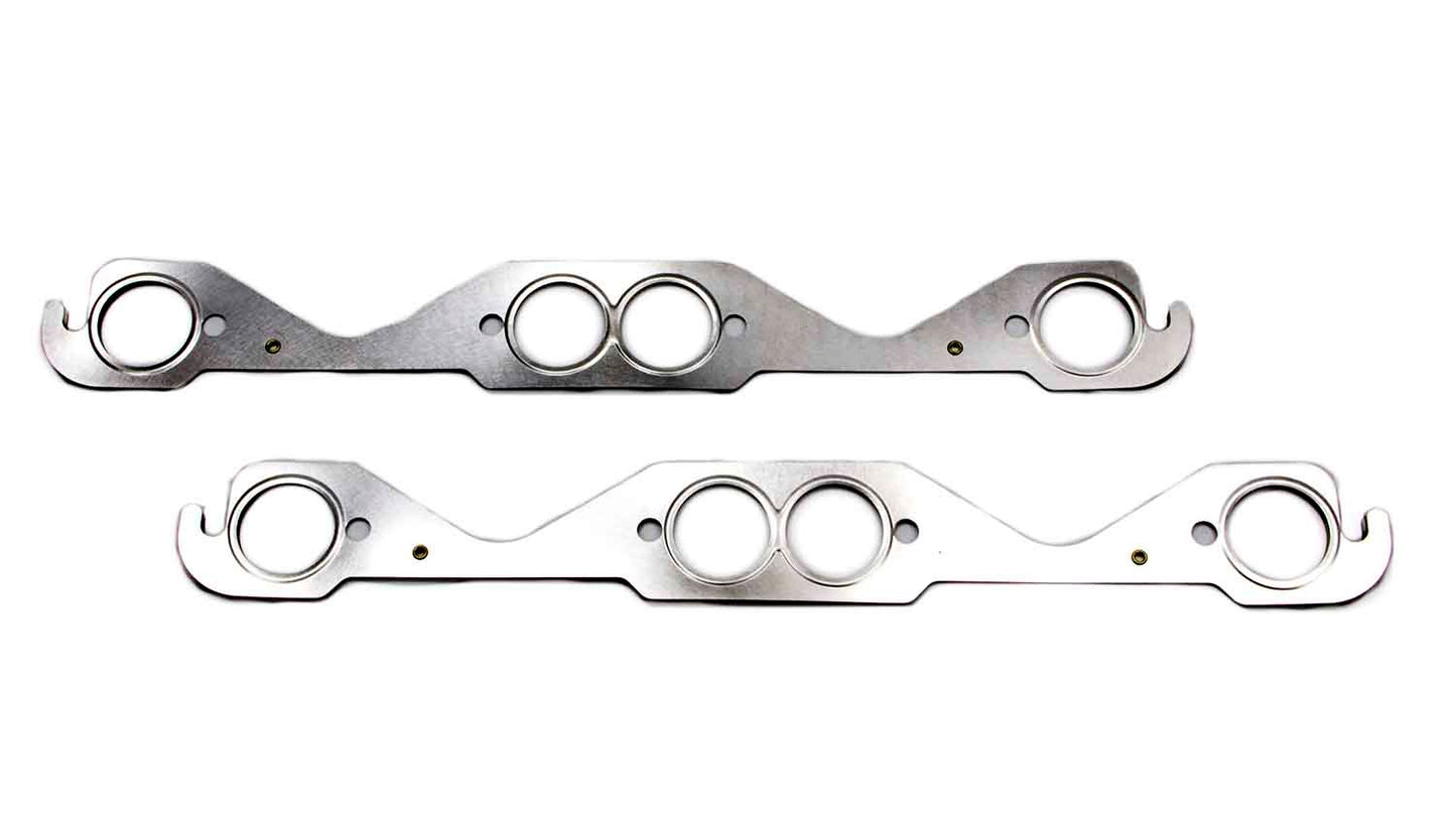Engine & Accessories Header / Manifold Gasket - 1.500 in Round Port - Multi-Layer Steel - Small Block Chevy - Pair