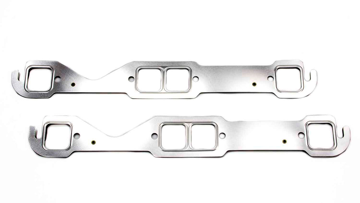 Engine & Accessories Header / Manifold Gasket - 1.450 x 1.480 in Rectangular Port - Multi-Layer Steel - Small Block Chevy - Pair