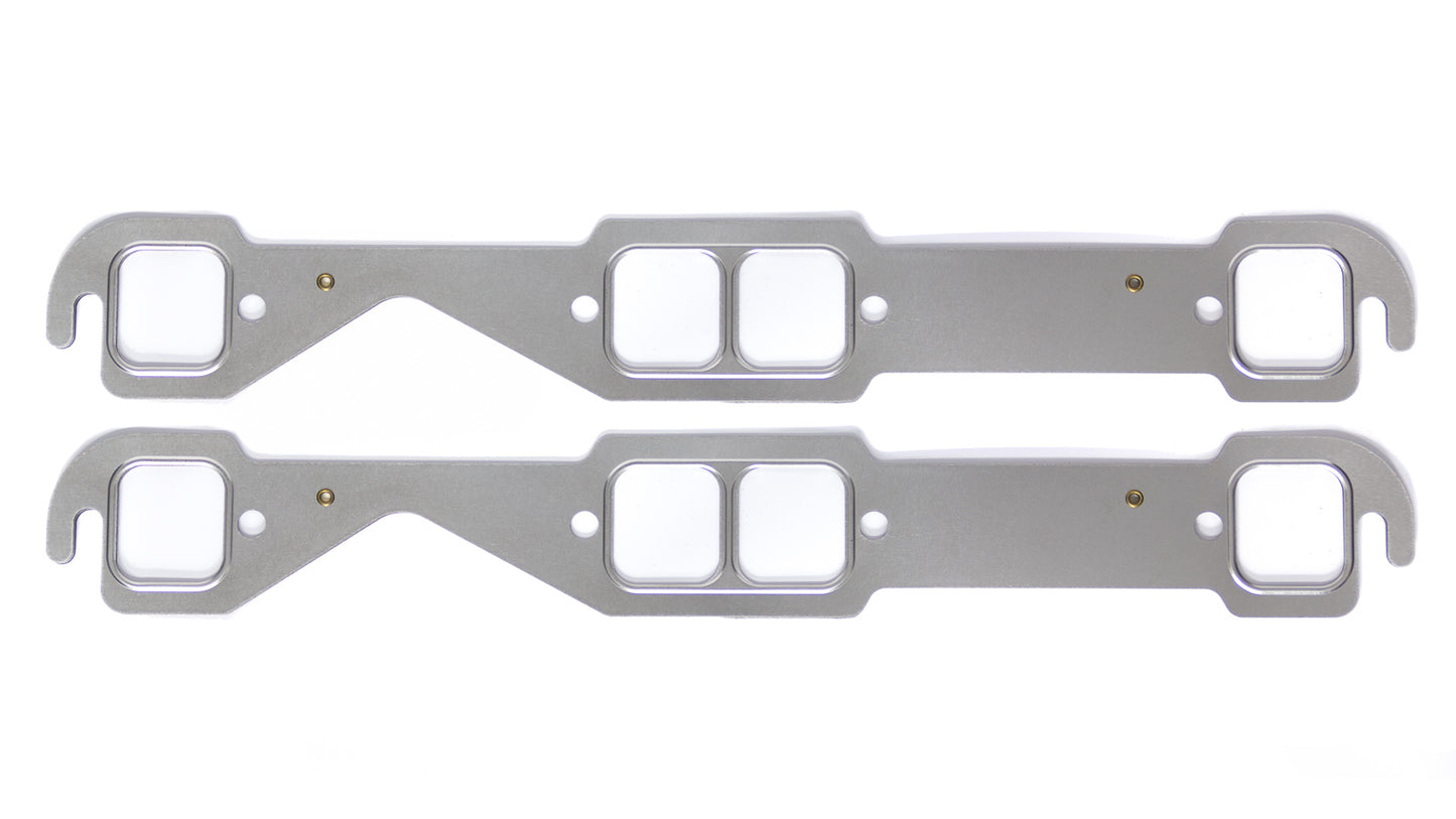 Engine & Accessories Header / Manifold Gasket - 1.600 x 1.450 in Rectangular Port - Multi-Layer Steel - Small Block Chevy - Pair