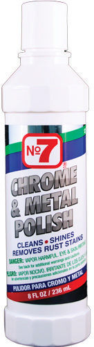 Metal Polish - NO7 Chrome and Metal Polish - 8 oz Bottle - Each