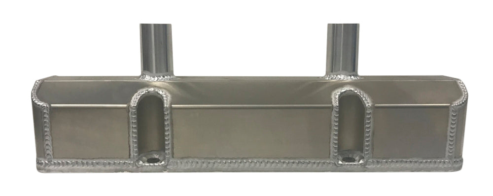 Valve Cover - Tall - Breather Tubes - Fabricated Aluminum - Natural - Small Block Chevy - Each
