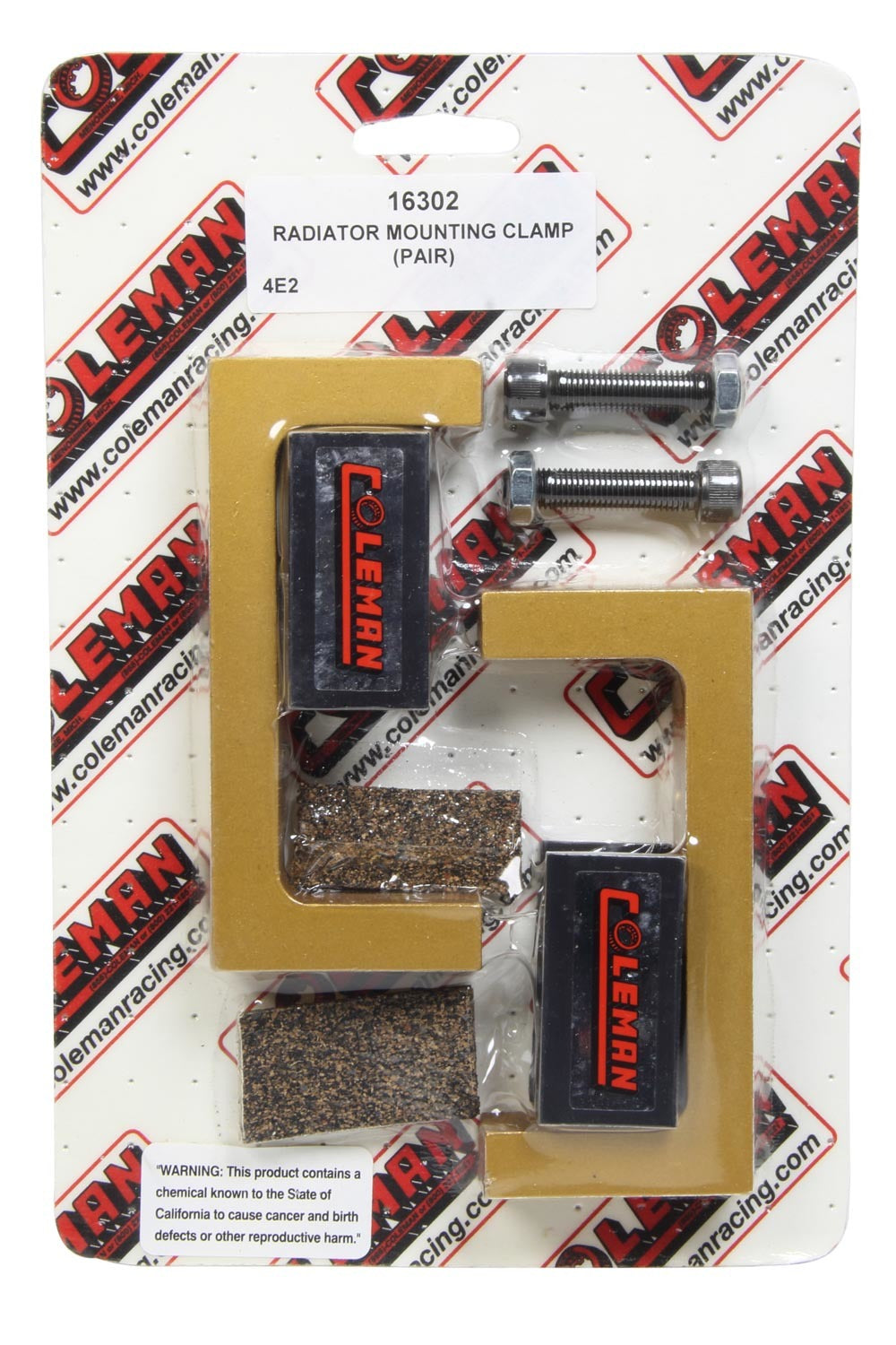 Radiator Bracket - Bolt-On - Aluminum - Gold Anodized - Pair