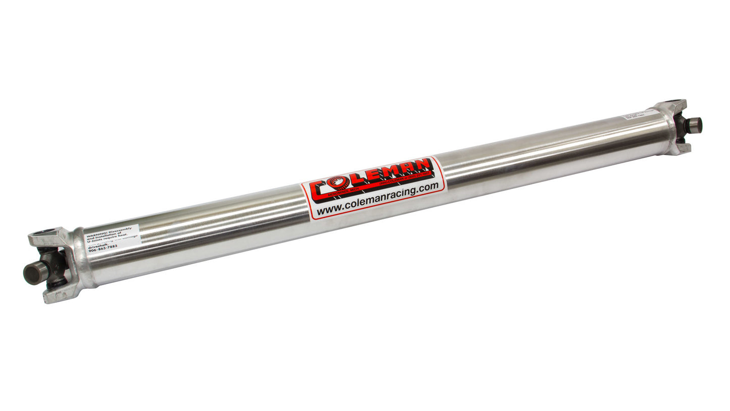 Drive Shaft - 37.5 in Long - 3 in OD - 1310 U-Joints - Aluminum - Natural - Universal - Each