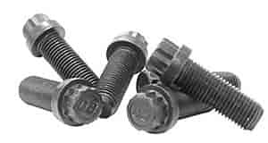 Flywheel Bolt Kit - 7/16-20 in Thread - 1 in Long - 12 Point Head - Steel - Black Oxide - Set of 6